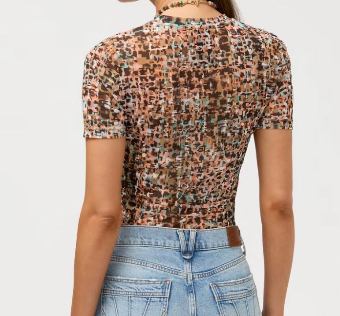 Fontana Mesh Short Sleeve Top - T10326