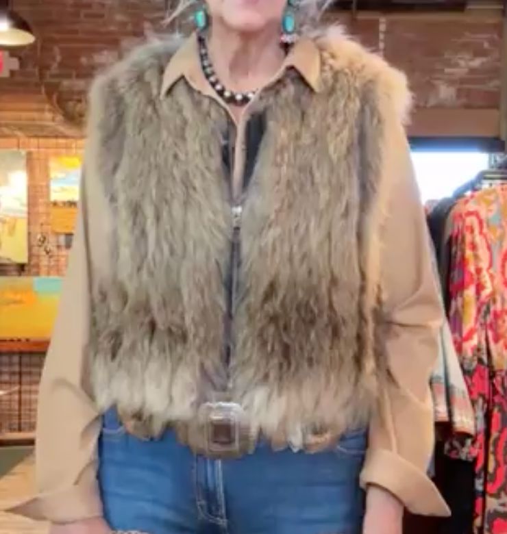 Fox Fur Natural Vest - VDW2