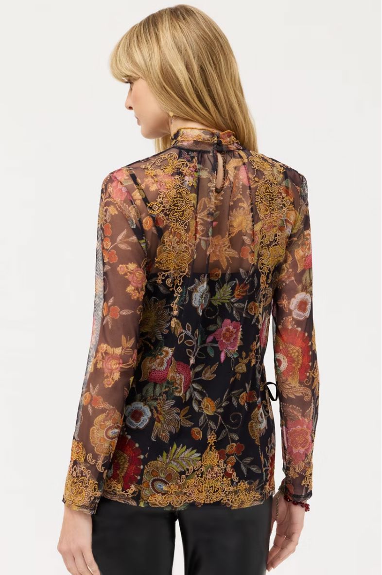 Francisca Mesh Top - Johnny Was - C16225