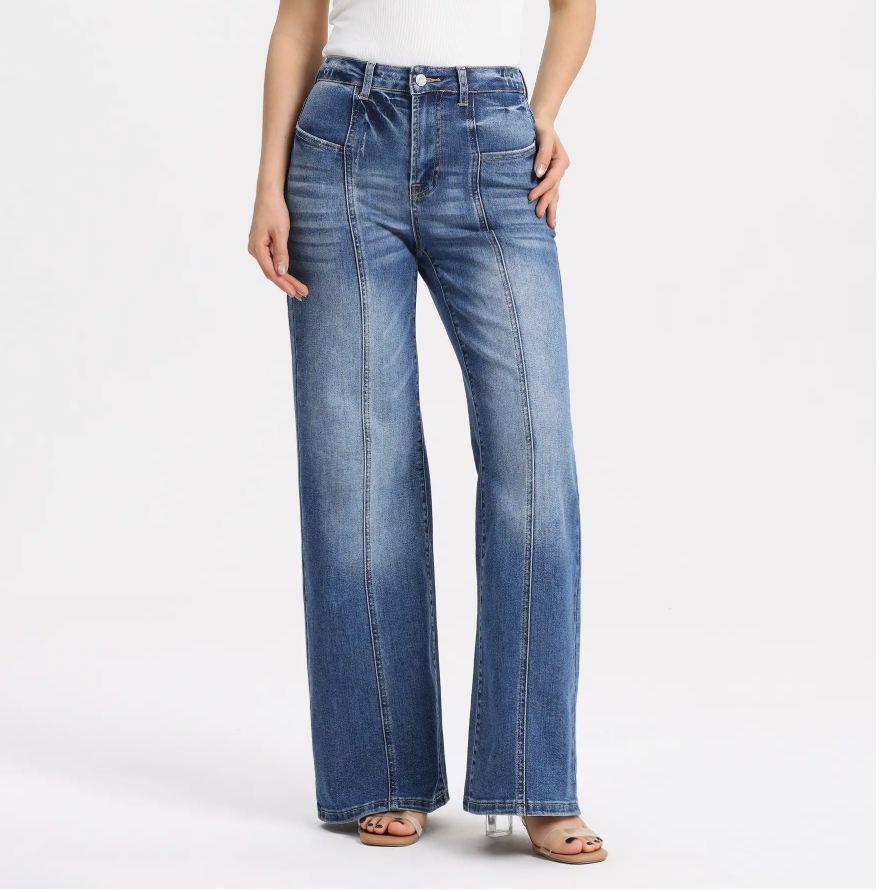 Front Seam/Medium Blue/HR/WL Jeans - BY8023