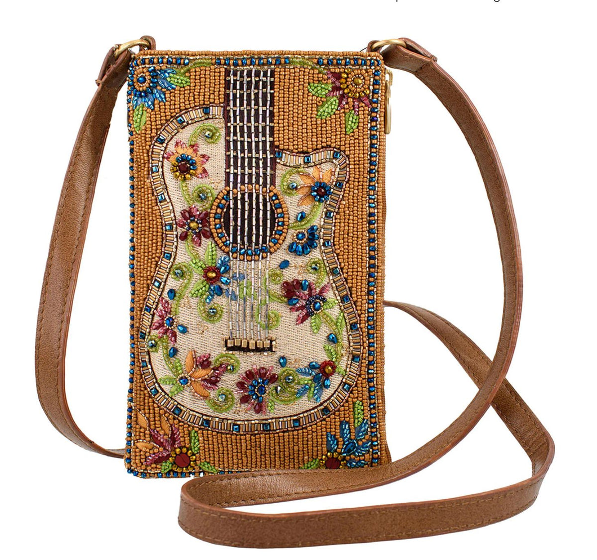 Garden Groove Beaded Crossbody Phone Bag - MF5002567