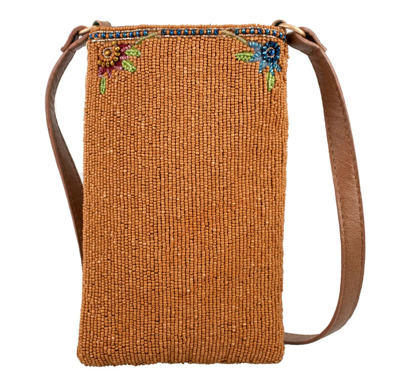 Garden Groove Beaded Crossbody Phone Bag - MF5002567