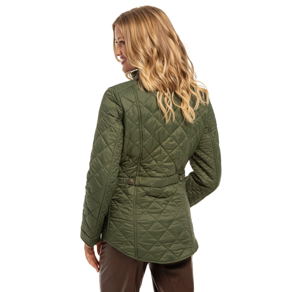 Georgia Quilted Nylon Jacket - Pine - GEORP