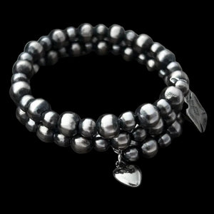 German Silver 6mm & 8mm Wrap Bracelet
