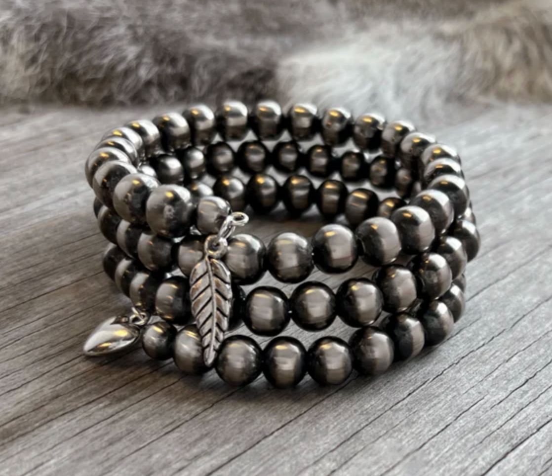 German Silver 8mm Wrap Bracelet - GSWB-8M