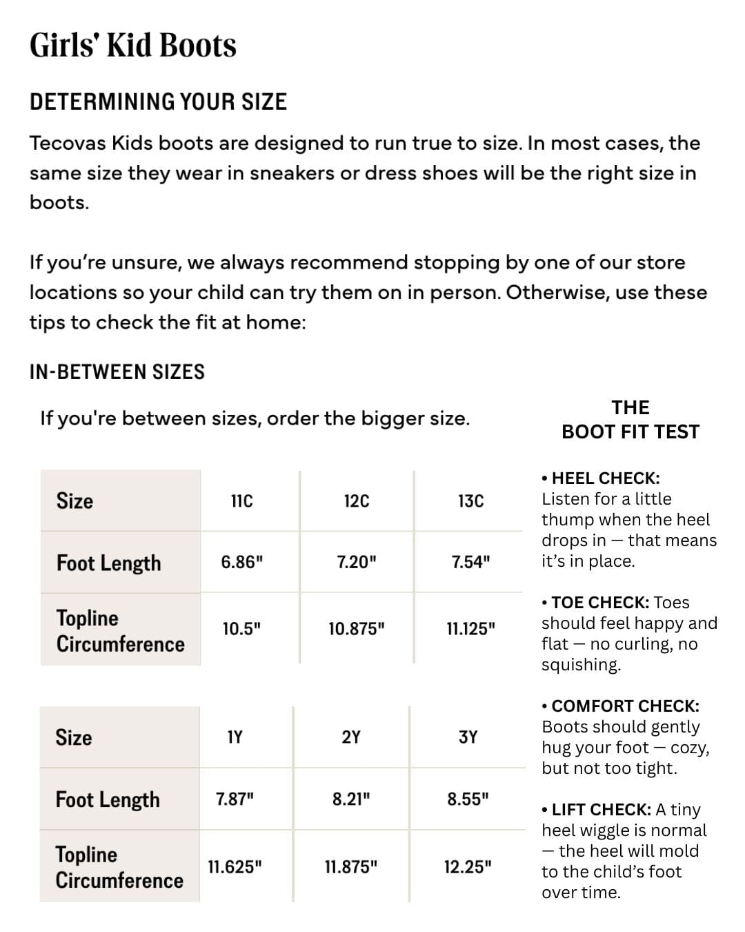 Girl's Kid Boot - The Annie - Bone - Tecovas - KBAB