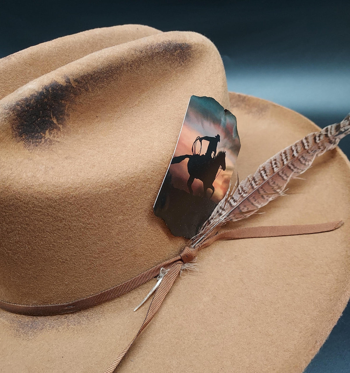 "Give Heaven Some Hell" Embellished Stetson - HIML65 - Size 7 1/4