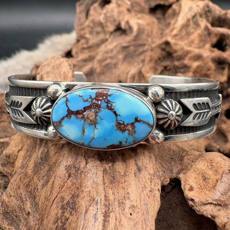 Golden Hills Oval/Sterling Arrows Cuff - CSL36