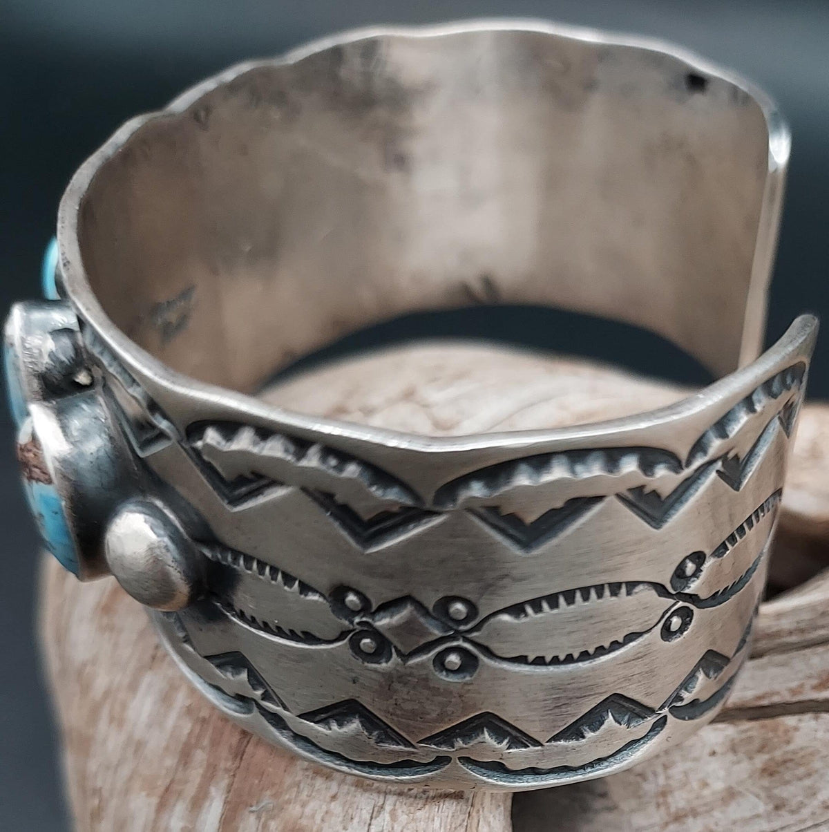 Golden Hills Turquoise 5-Stone Sterling Cuff - CCB89