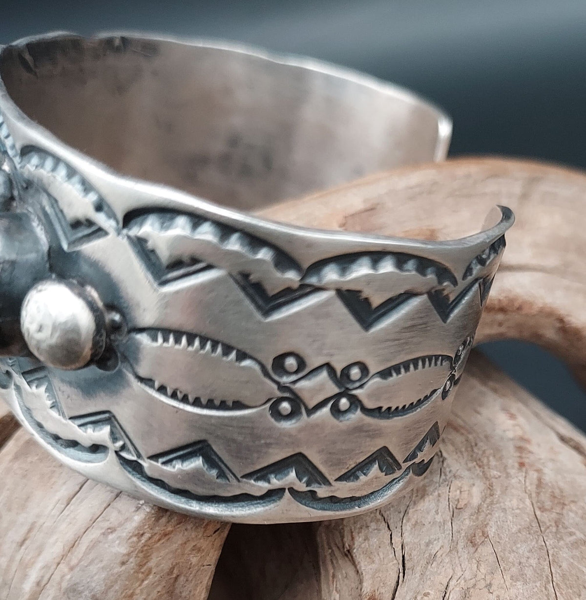 Golden Hills Turquoise 5-Stone Sterling Cuff - CCB89