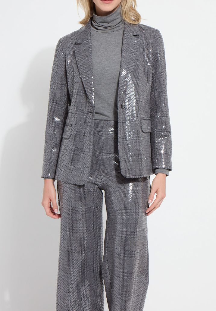 Graphite Sequin Blazer - 4024GS
