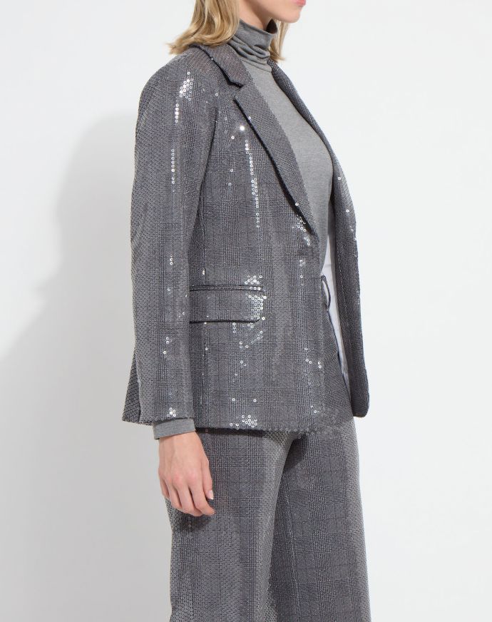 Graphite Sequin Blazer - 4024GS