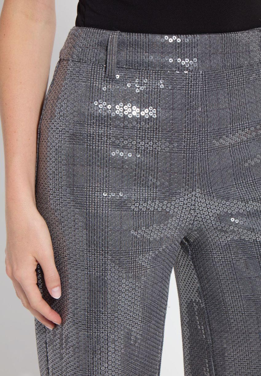 Graphite Sequin Trouser - 4025GS