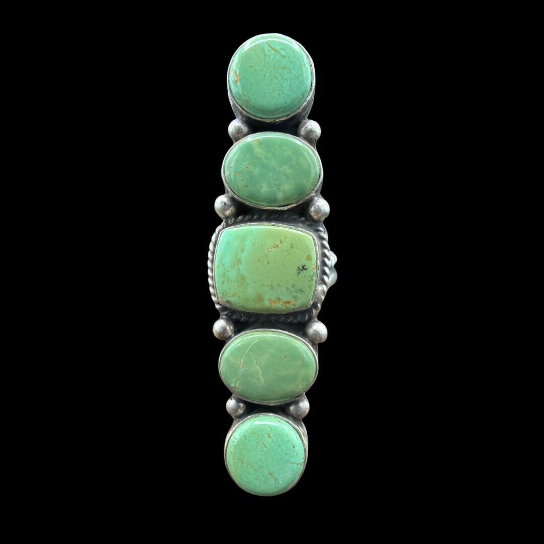 Green Turquoise Long Ring - RAZ44