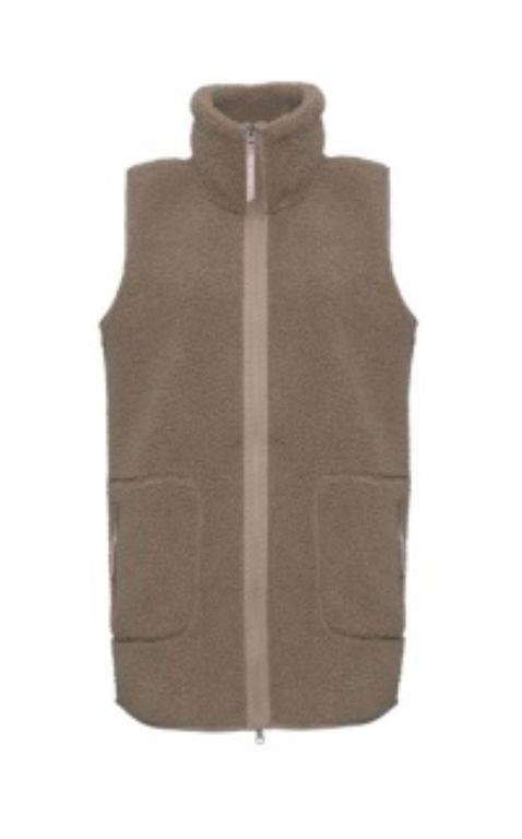 Greige Berber Zipper Vest - BPVGG