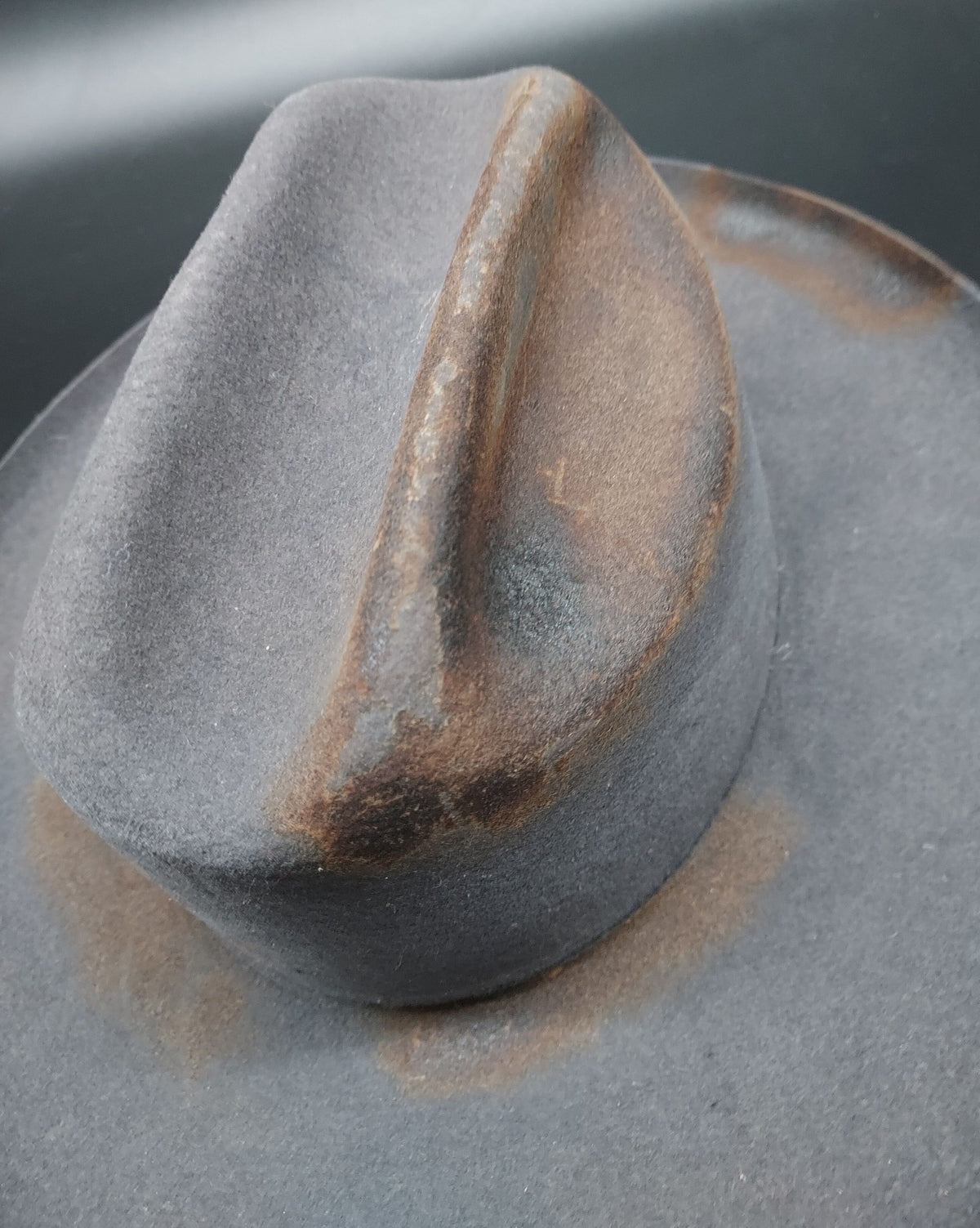 Grey Embellished Stetson W/Cheetah Pattern - HIML76 - Size 7 1/2