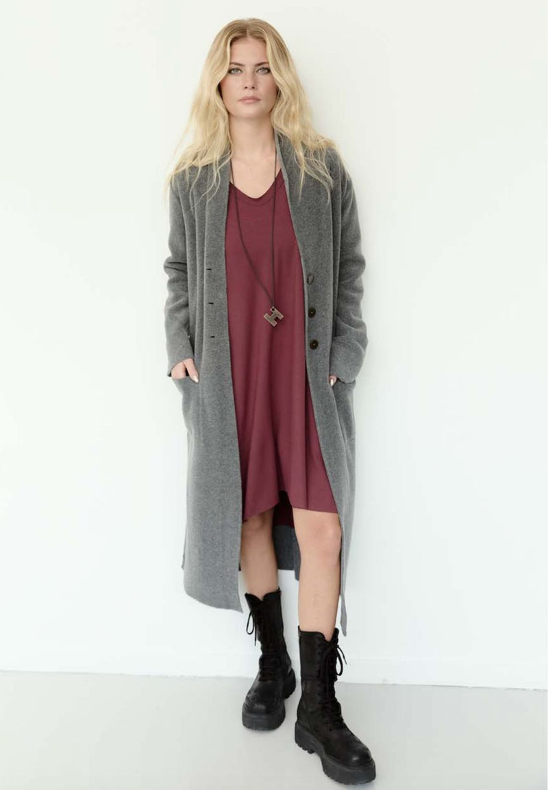 Grey Fleece Duster - 7162GR