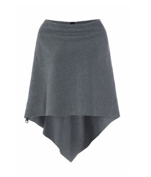 Grey Fleece Poncho - 4026GR