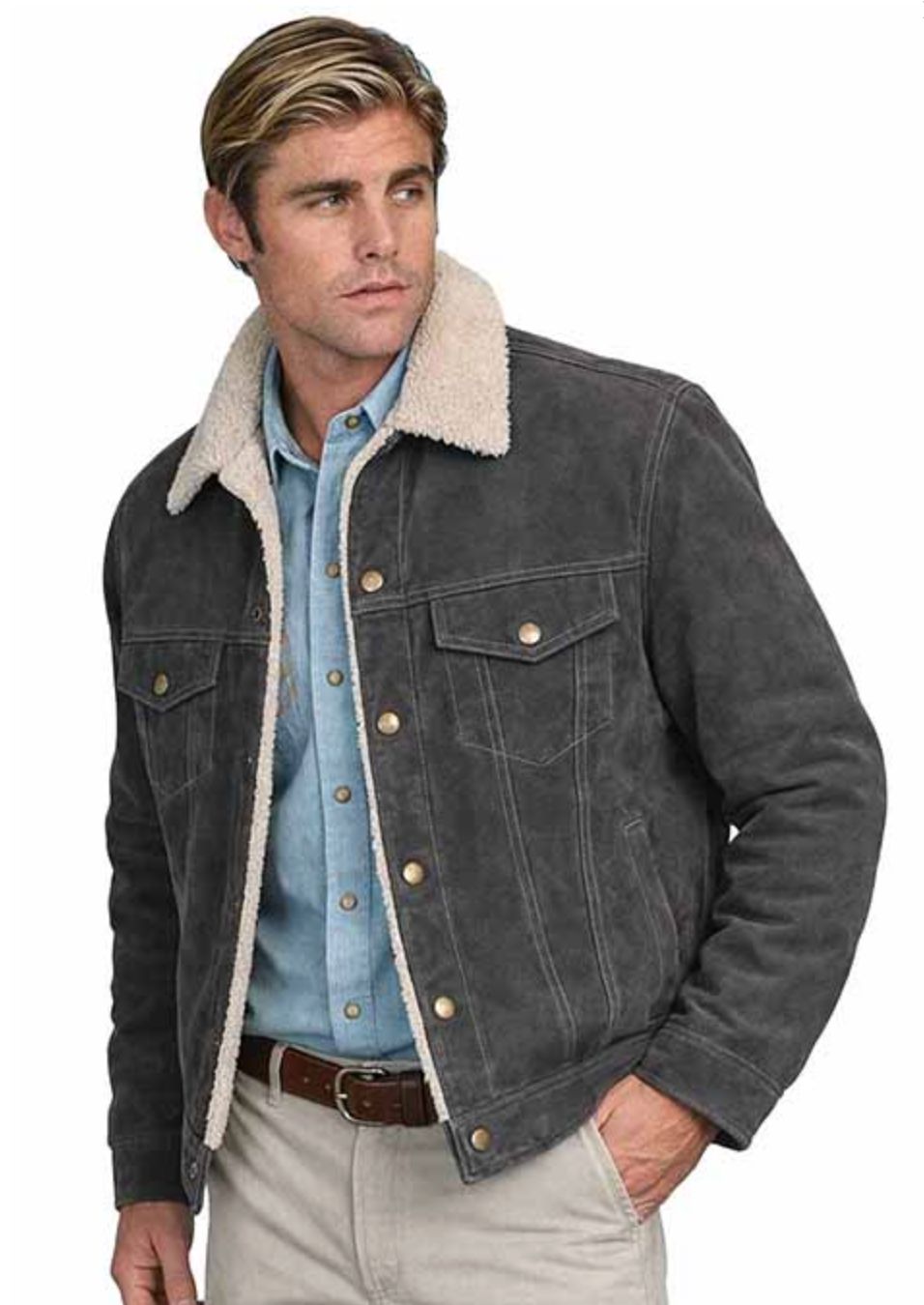 Grey Suede Jacket - 113GR