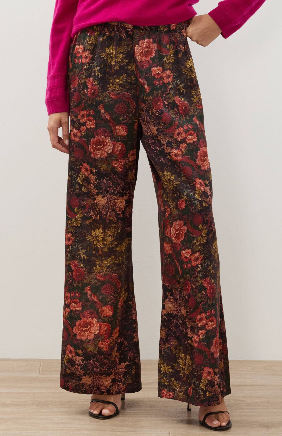 Gura Silk Wide Leg Pant - 40026G