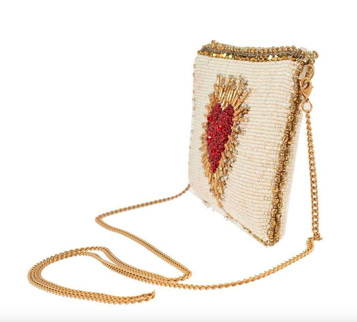 Heart Burst Beaded Bag - MFS001553