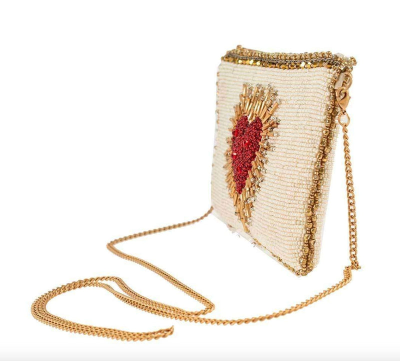 Heart Burst Beaded Bag - MFS001553