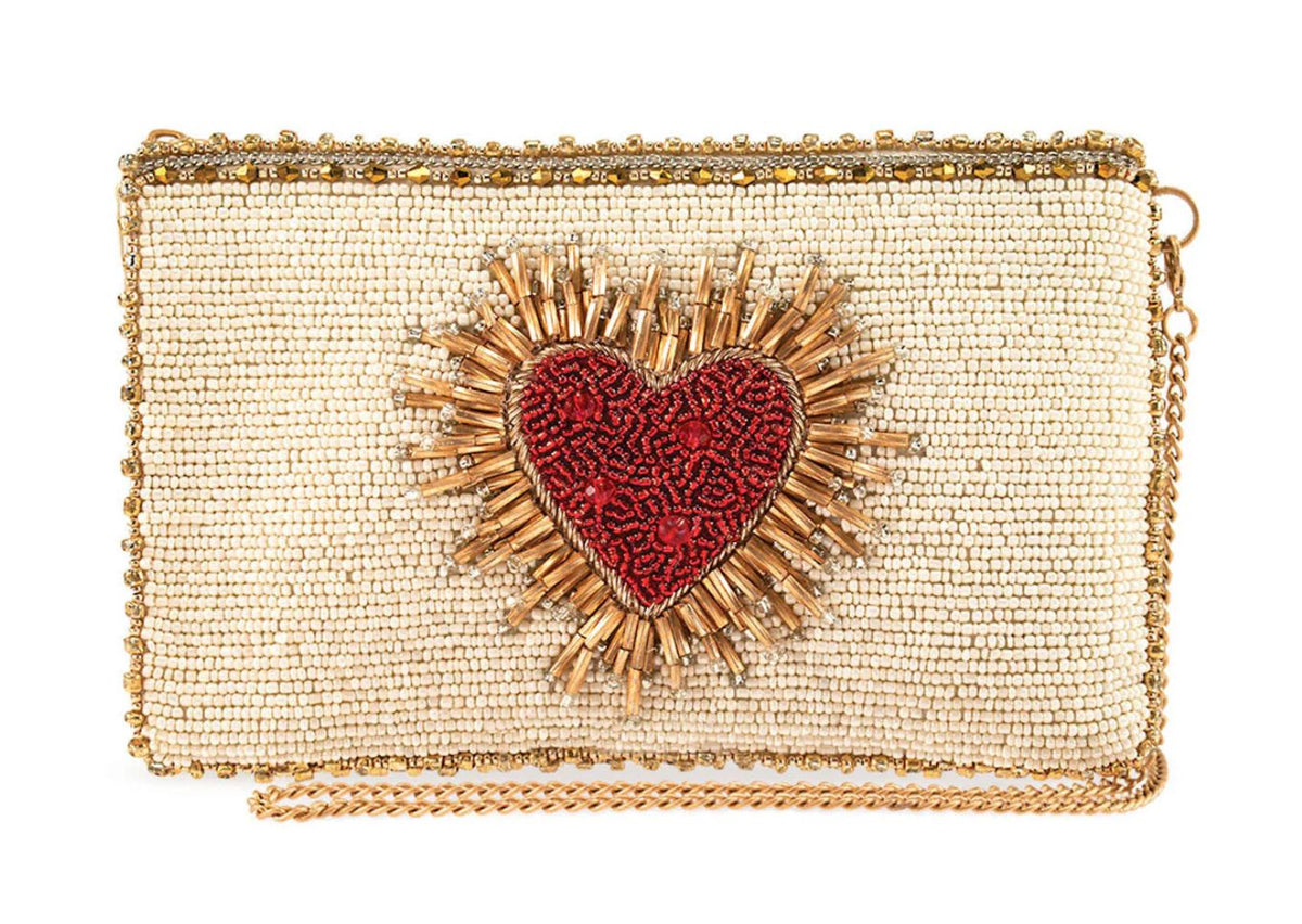Heart Burst Beaded Bag - MFS001553