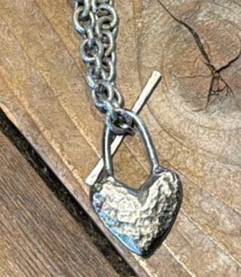 Heart Pendant/Silver Link Chain - NV2-102H