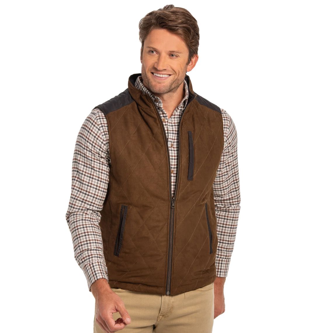 High Point Reversible Vest - Black/Brown - Madison Creek - 499BB