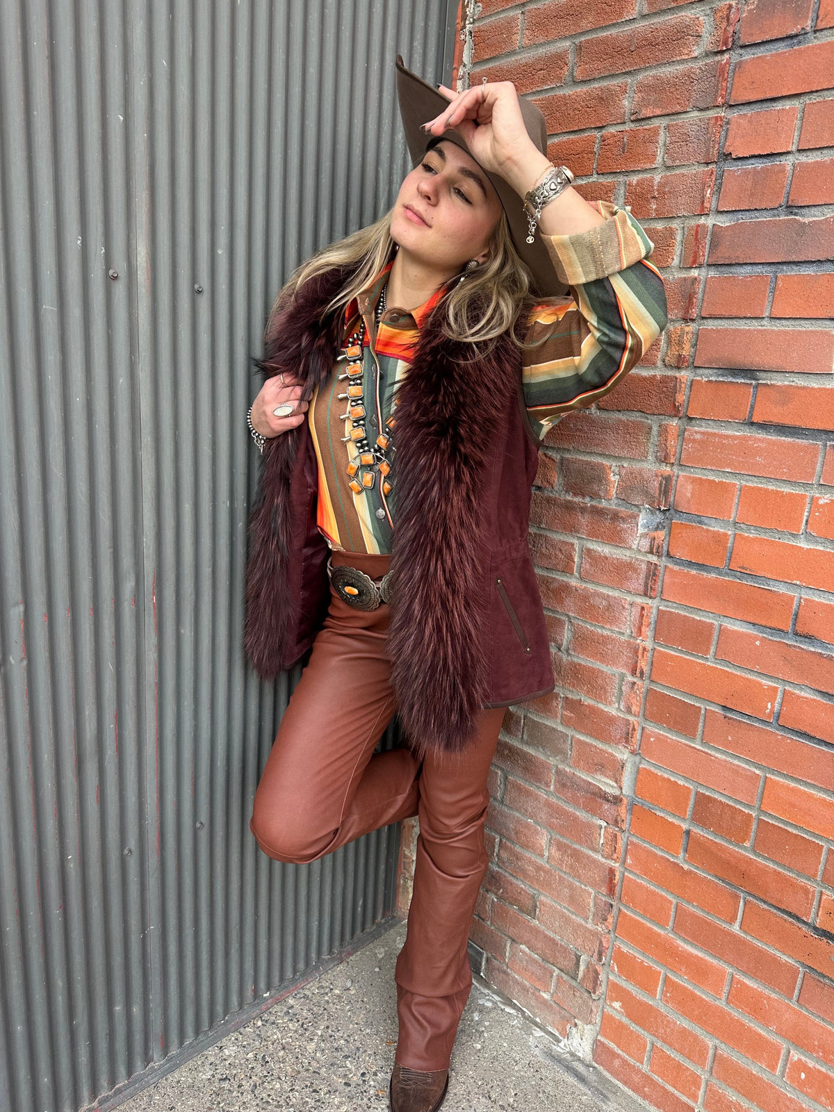 Hondo Vest Oxblood - Double D Ranch - V977OX