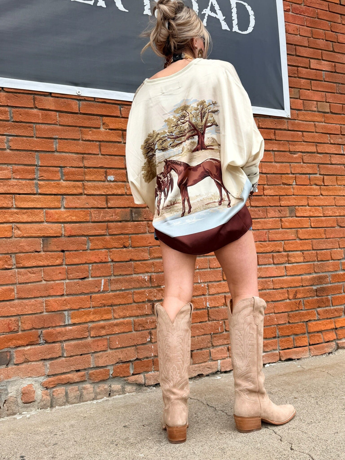 Horse Sense Top - Double D Ranch - T4165