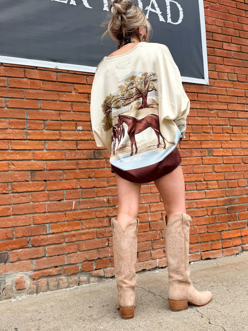 Horse Sense Top - Double D Ranch - T4165