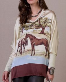 Horse Sense Top - Double D Ranch - T4165