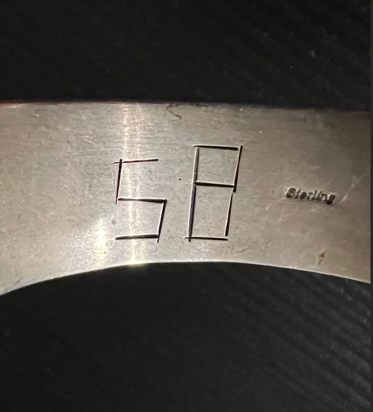 Horse Sterling Silver Sandcast Cuff - CMH189