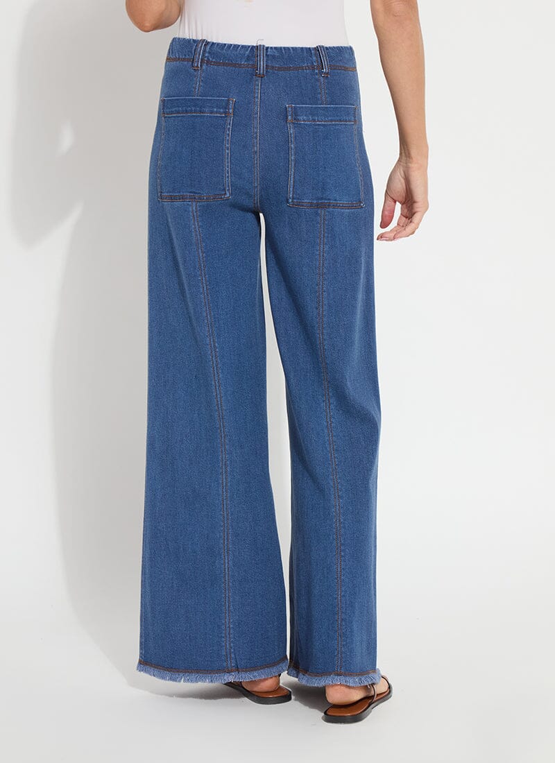Irabella Fringed Wide Leg Denim - LY3932
