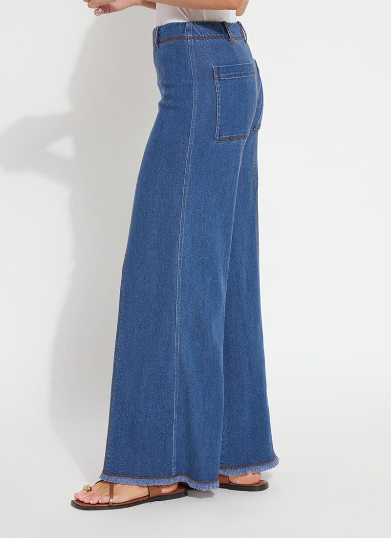 Irabella Fringed Wide Leg Denim - LY3932