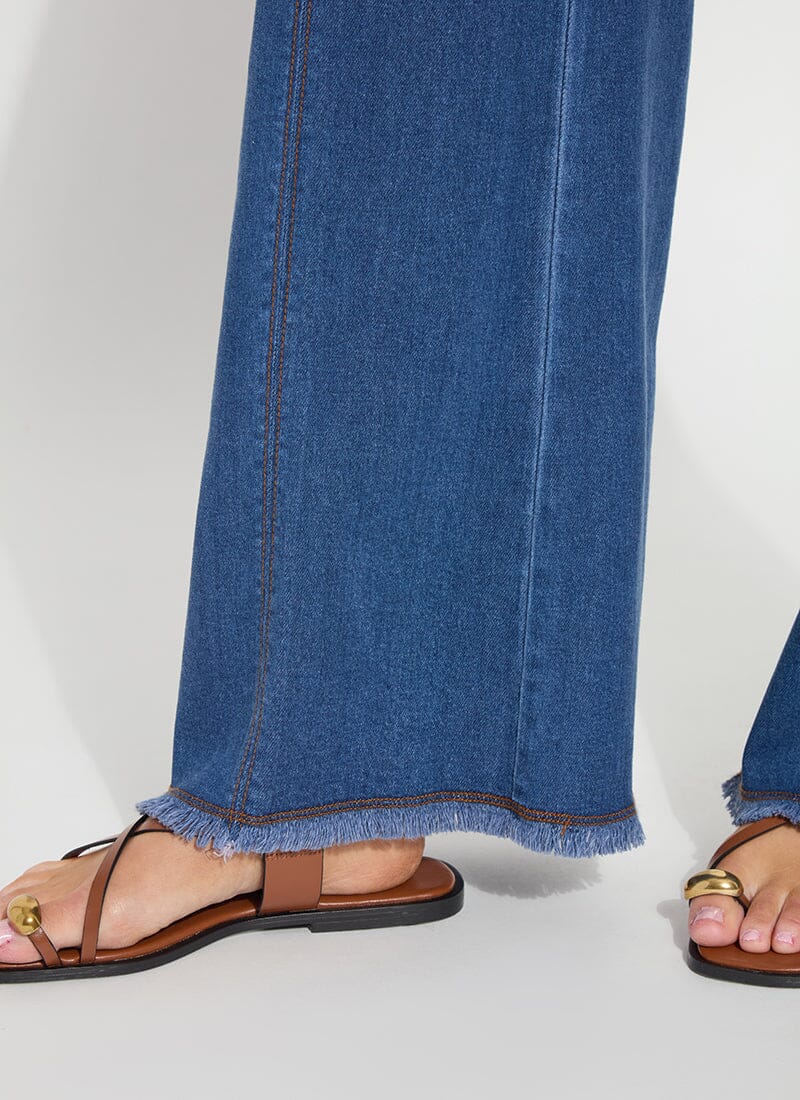 Irabella Fringed Wide Leg Denim - LY3932