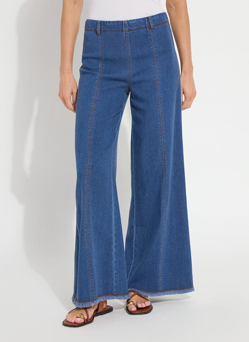 Irabella Fringed Wide Leg Denim - LY3932