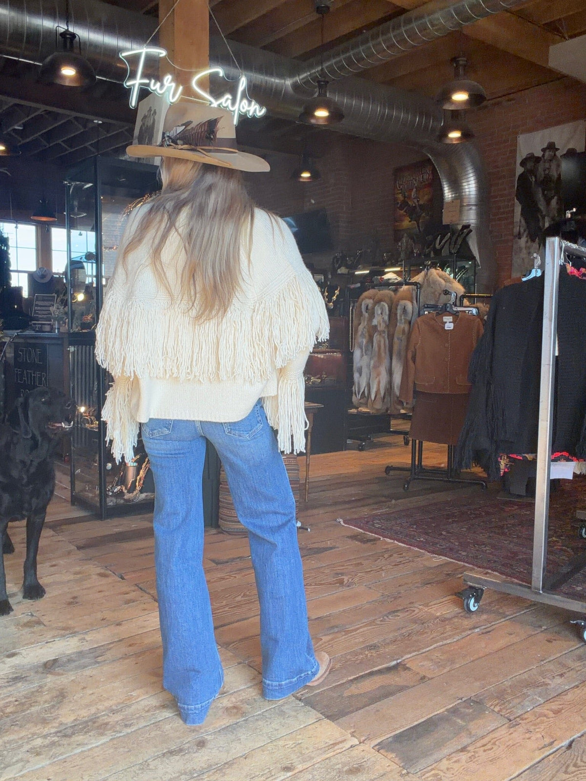 Ivory Carmen Fringed Cardigan Sweater - 294351