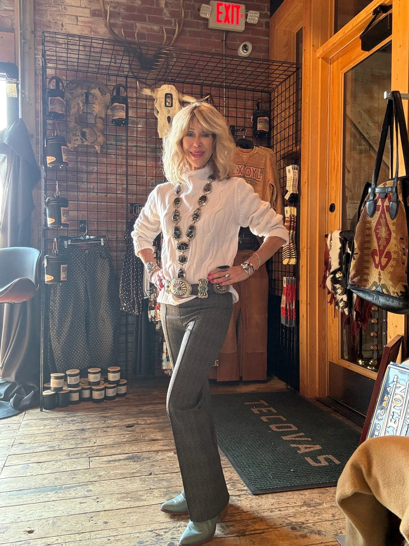 Ivory Cashmere Cabel Sweater - LFSC6V