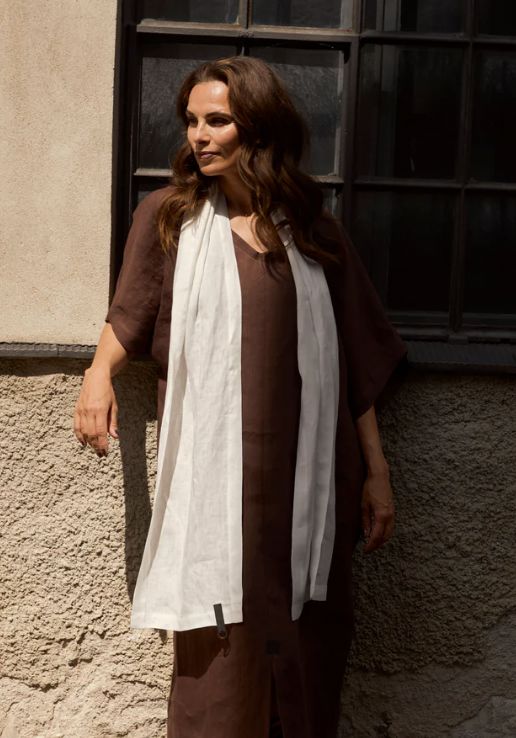 Ivory Hemp Scarf - Henriette Steffensen - 84002I