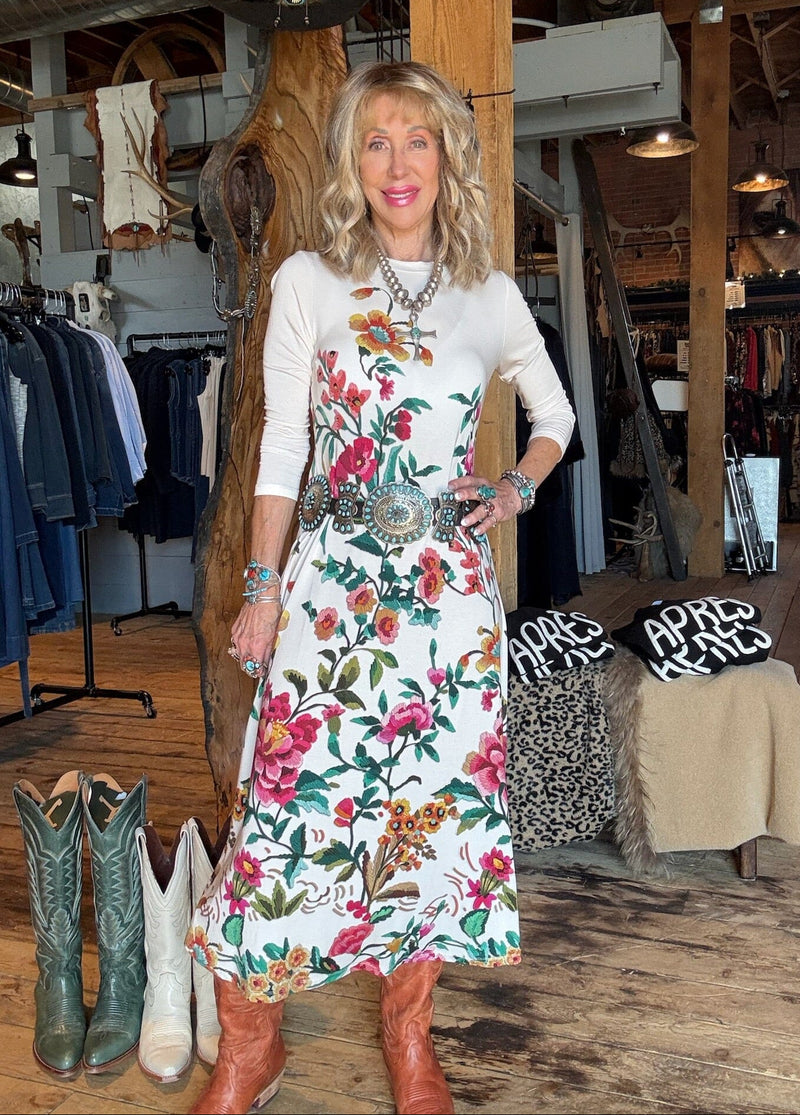 Janie Cream Floral Dress - Johnny Was - T30726