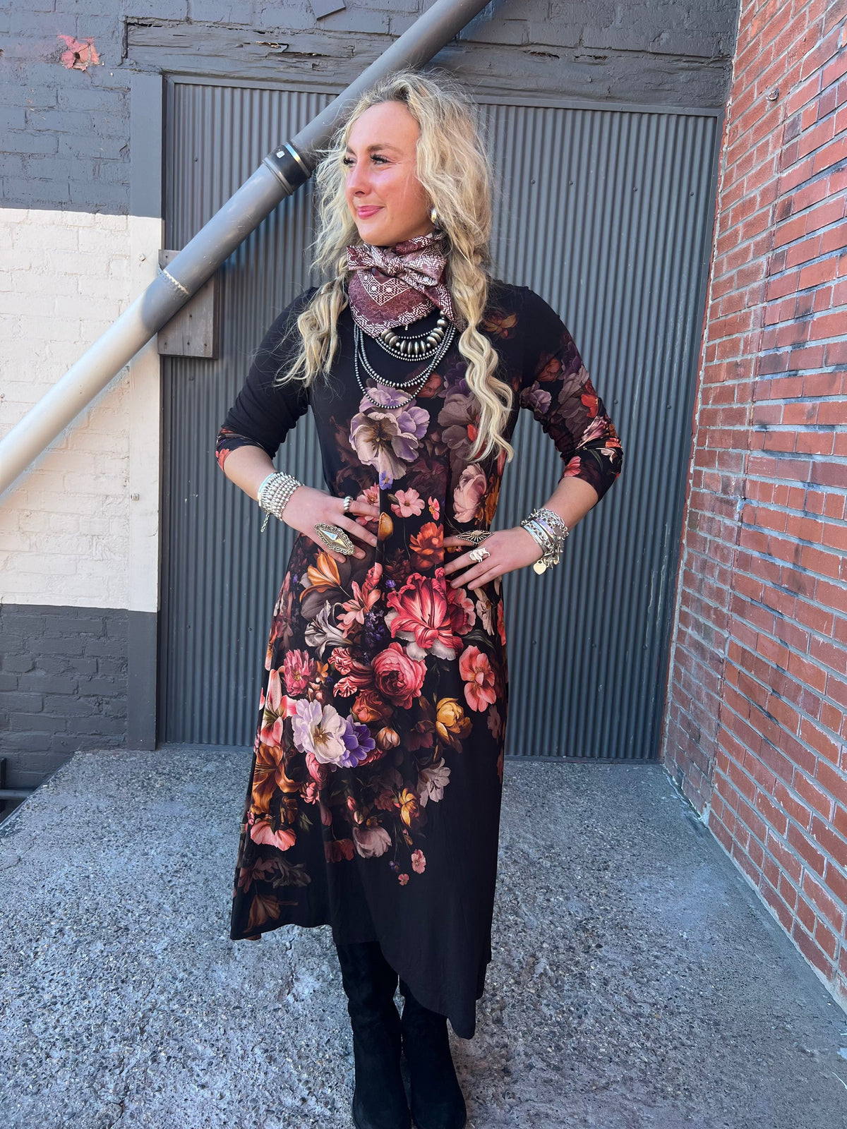 Janie Midi Dress - Beckett - Johnny Was Janie Midi Dress - Beckett - Johnny Was