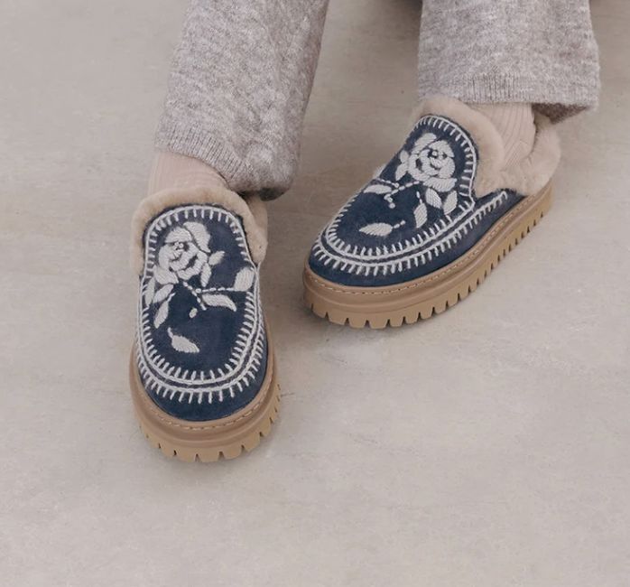 JUN 4.0 Marine Suede-Rose Slippers - JUNRMG