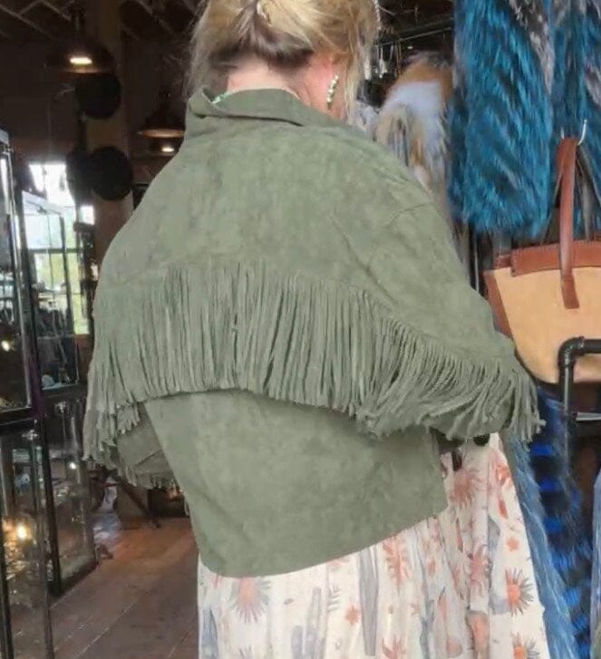 Kale Fringed Suede Jacket - BK5628