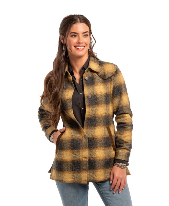 Katie Plaid Ombre Jacket - KATOP