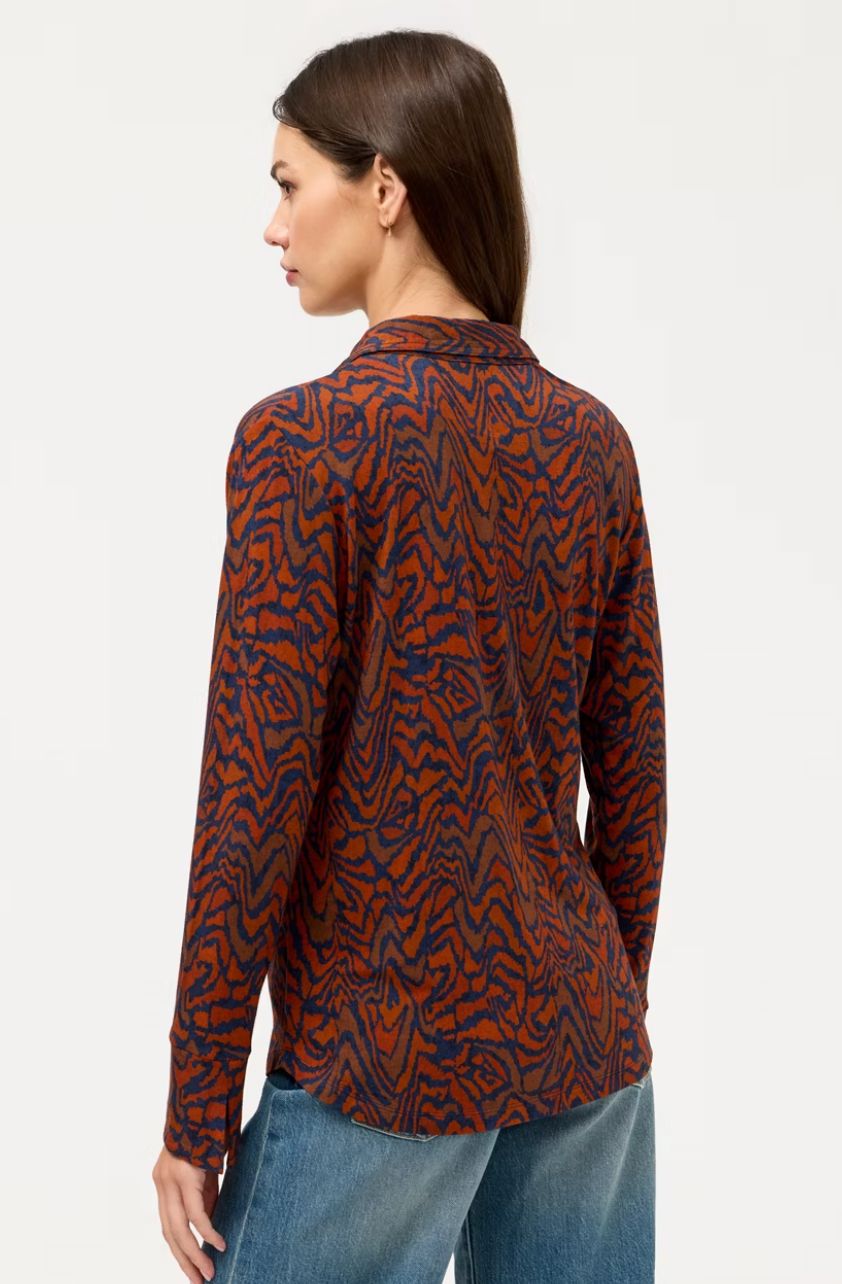 Kessari Button Front Blouse - 19026