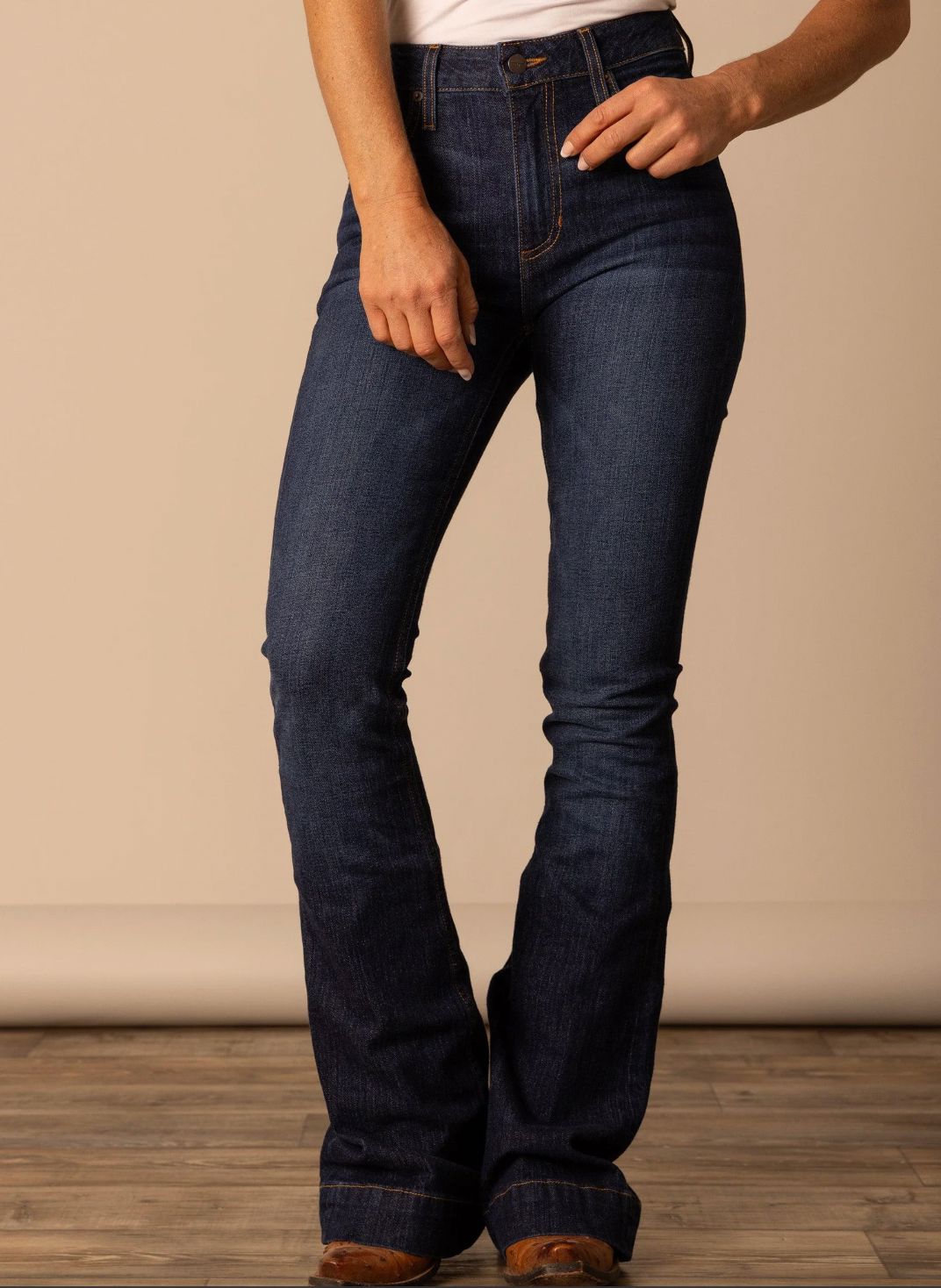 Kimes Jennifer Jeans - Dark Wash Blue - JENB