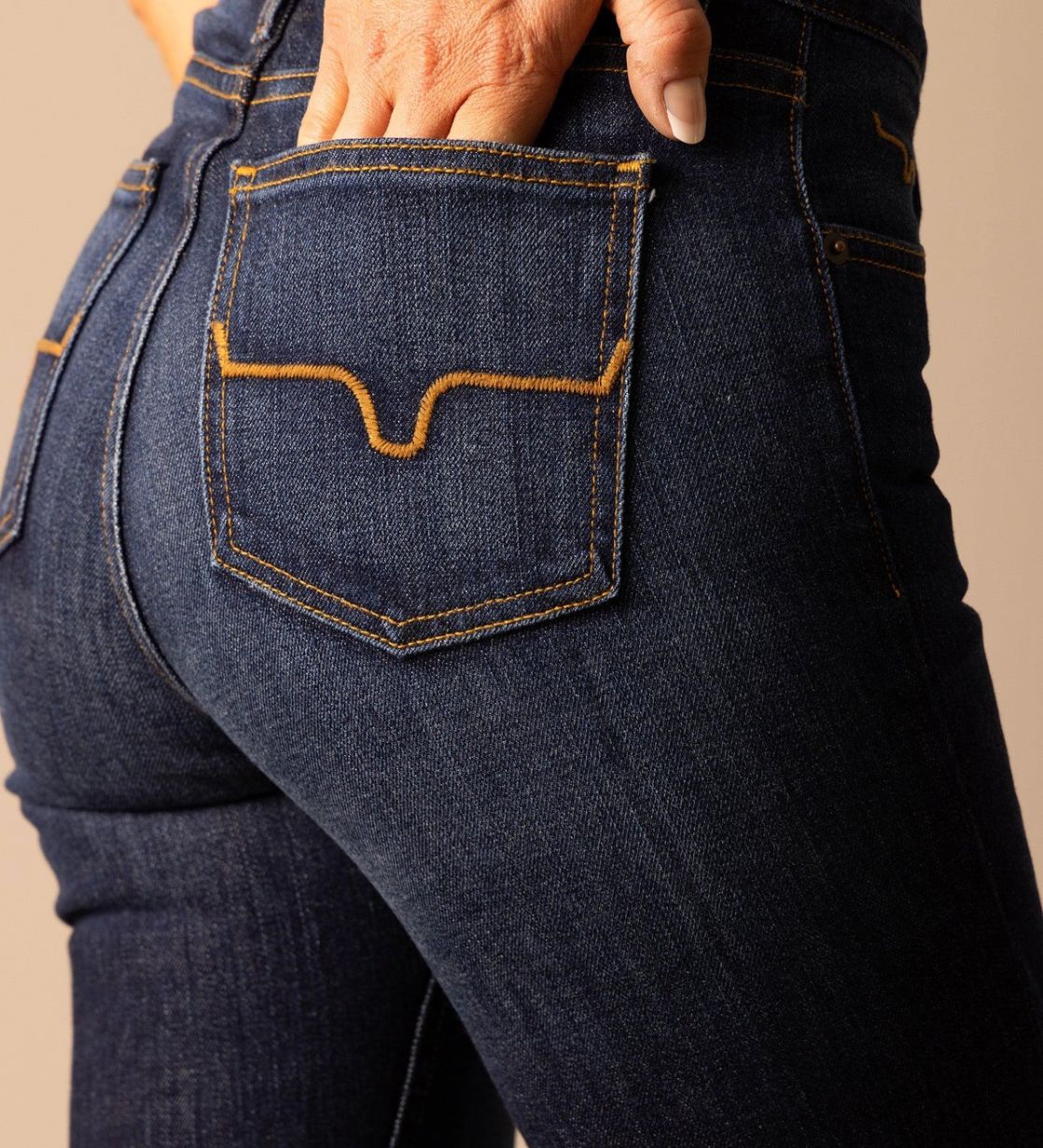 Kimes Jennifer Jeans - Dark Wash Blue - JENB