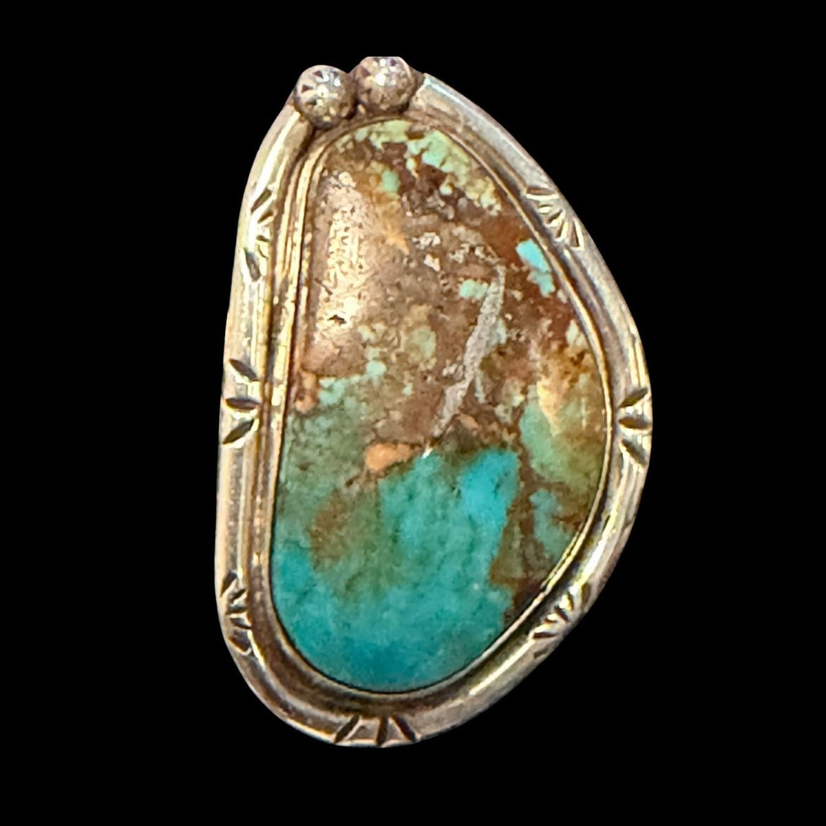 Kingman Turquoise / Sterling Silver Ring - Size 8.25 - RMH363